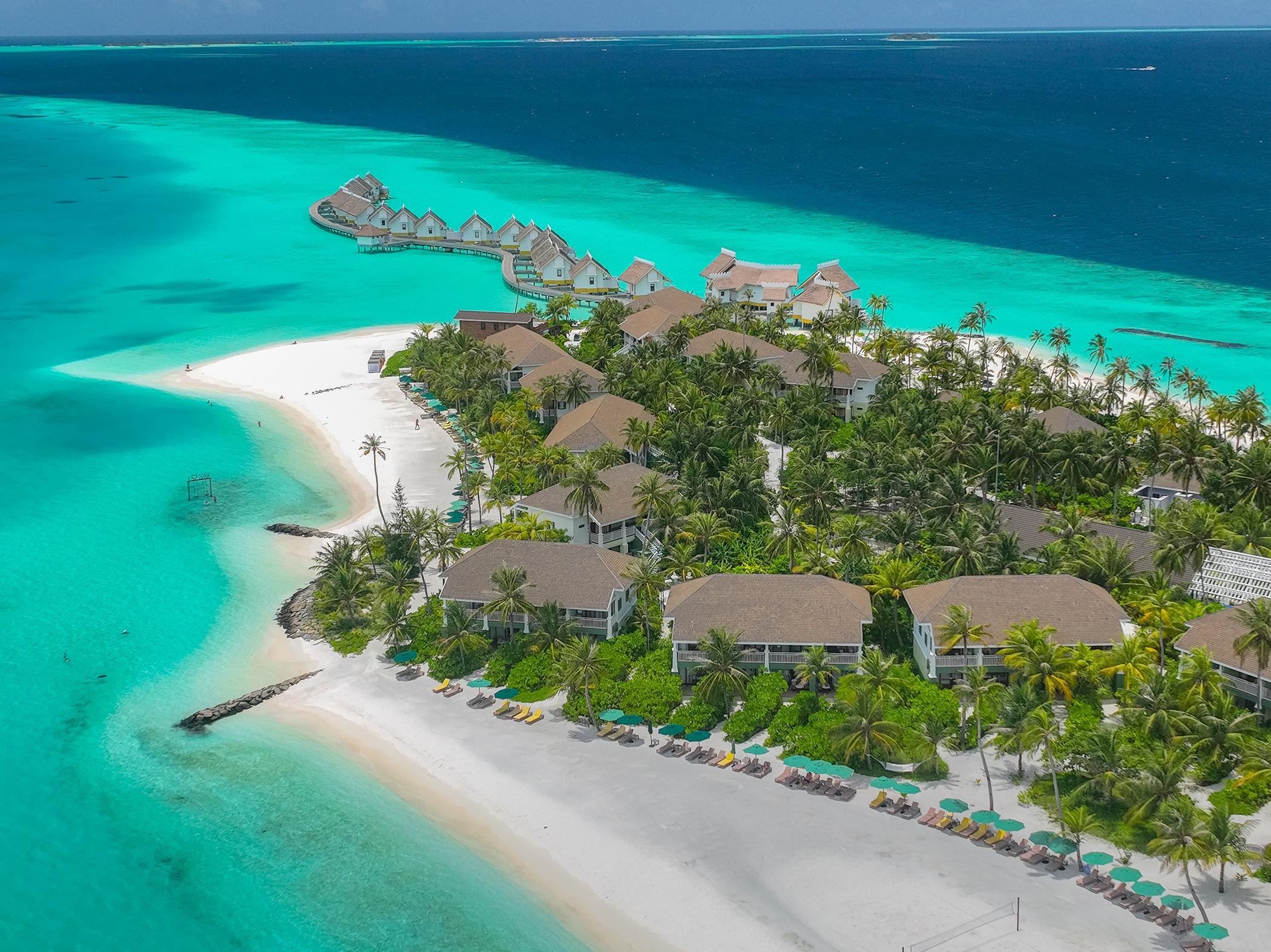SAii Lagoon Maldives Aerial