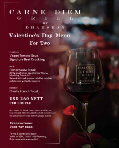 Carne Diem Grill - Valentine's Day celebrations